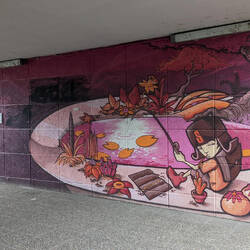 Ein wenig Farbe auf der anderen Rheinseite :)