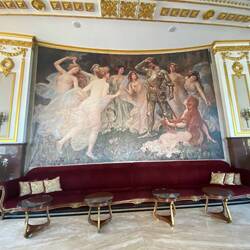 Mural in Hotel Moskva foyer