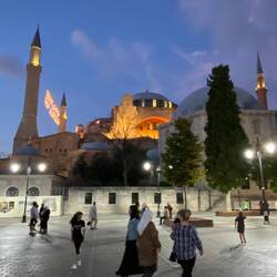 Hagia Sophia at night