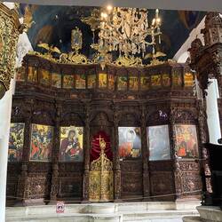 Iconostasis (wooden screen), Sveti Spas Church, Skopje