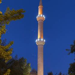 Right outside of the restaurant