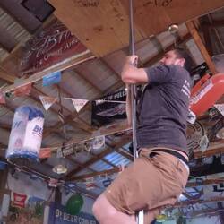 Didn't reach the top, but gave it a good try 👏