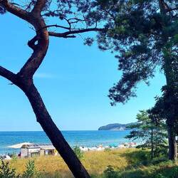 Im Hintergrund unser Ziel!