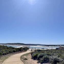 Where the sea meets Murchison River.