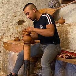 Pottery demonstration