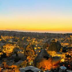 Sunset wasnt that great, but the city "glowing" sure was