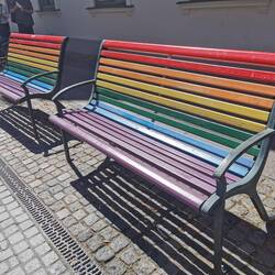 Pride trifft man hier oben sehr häufig und oft im öffentlichen Raum