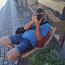 Wenn der Fotograf selbst "abgeschossen" wird