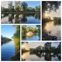 Abendstimmung am Campingplatz