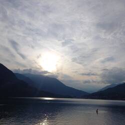 Abendstimmung am Campingplatz