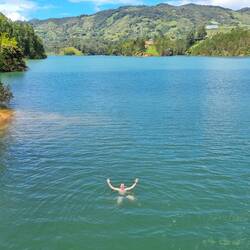 Kleine Erfrischung im Stausee 💦