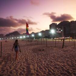 Erste Abendspaziergang an der Copacabana 🇧🇷