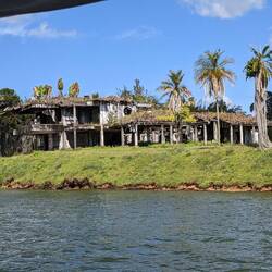Ausgebrannte Villa von Pablo Escobar