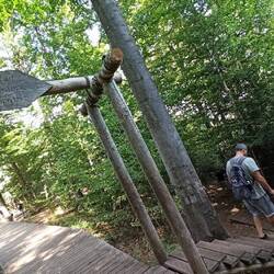 Auf dem Abendteuerpfad waren wir auch noch