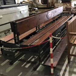 A way for miners to ride into the tunnels.