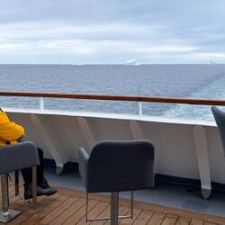 Love these chairs on deck 5 aft — Disko Bay, Greenland.