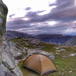 Zeltplatz am Abend (Tag 89)