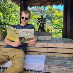 Danach theoretische Yoga-Lektion 📔