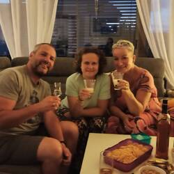 Gestern Abend mussten wir erstmal auf unser Wiedersehen anstoßen 🥰