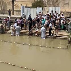 Active baptisms going on on the Israel side
