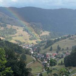 Regenbogen über Wieden