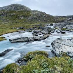 Long exposure shot of the glacial meltwater — Eqip Sermia, Greenland.
