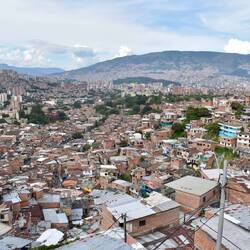 Comuna 13 über Medellin