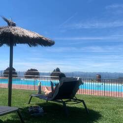The pool with a stunning view