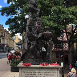 Monument to the Duke of Wellington's Regiment, based in Halifax.