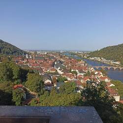 From the Schloss garden terrace