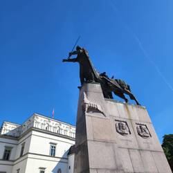 Gediminas Monument Near The Cathedral