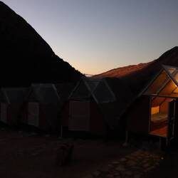 Sonnenaufgang am Camp