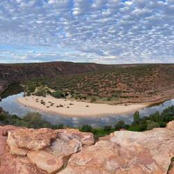 Great Panoramic shot if tge gorge from the natures window