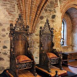 Chairs in  Trakai Castle