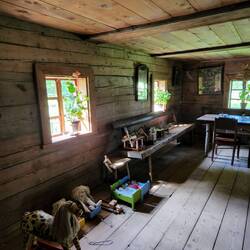 Inside Aukštaitija farmhouse