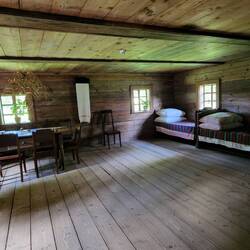 Inside Aukštaitija farmhouse