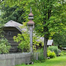 Chapel pole near the house