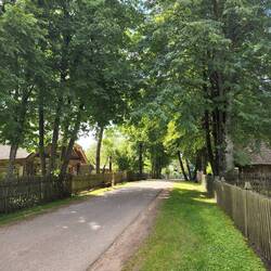 Street in the Aukštaitija town