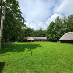 Outside of house on Suvalkija homestead