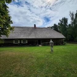 Outside of house on Suvalkija homestead