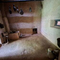 Inside a building on Suvalkija homestead