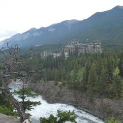 Banff Springs Hotel from Surprise Corner
