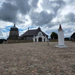 The Church in the small "Rumškiai town"