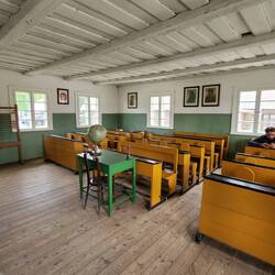 The Schoolroom in the small "Rumškiai town"