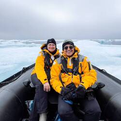 Making more ice memories on the zodiac cruise — Baffin Bay, Greenland.