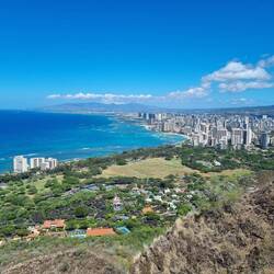 Blick auf Honolulu.