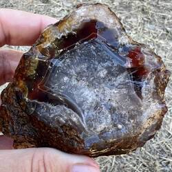 Thunder egg, crystal and agate centre