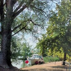 Wir haben uns schon mal installiert-unser Platz für heute