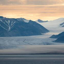 Sunrise over Bylot Island — Navy Board Inlet.