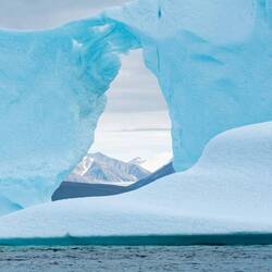 Glacier within the arch — Navy Pond Inlet.